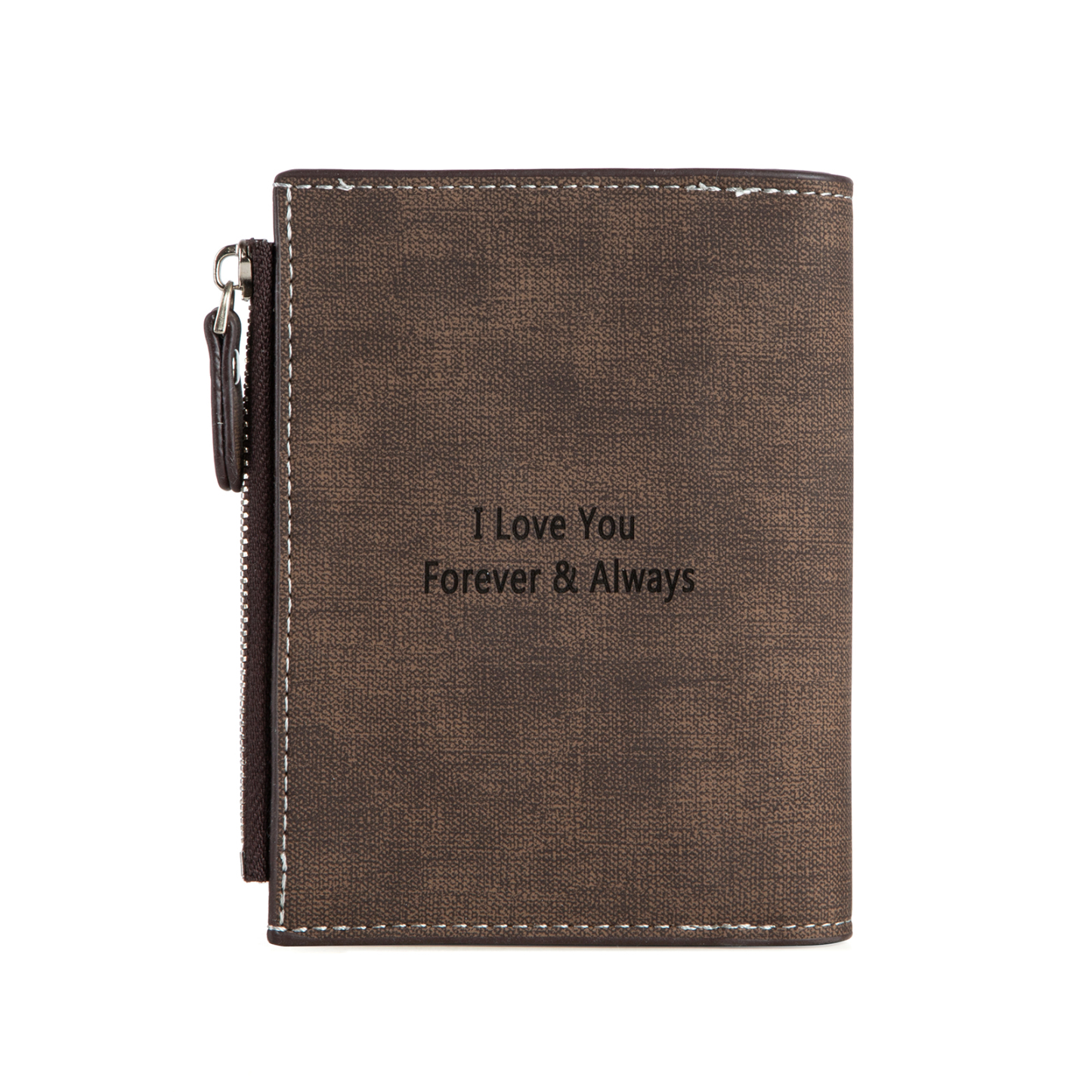 Personalized Men’s Wallet – Custom Photo & Text Couple Wallet, Perfect Gift for Him | Jessemade