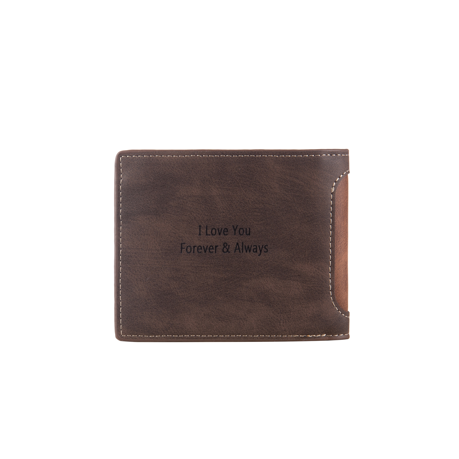 Personalised Men’s Wallet - Customized Photo & Text PU Leather Brown/Black Wallet with Gift Box, Valentine’s Day Gift for Him| Jessemade