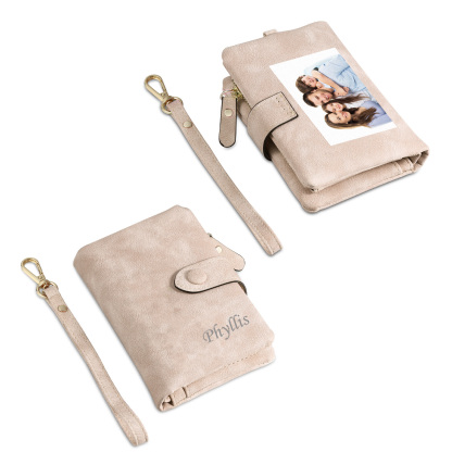Personalised Women's Wallet Custom Photo & Name & Text Women's Folding Wallet for Her | Jessmade