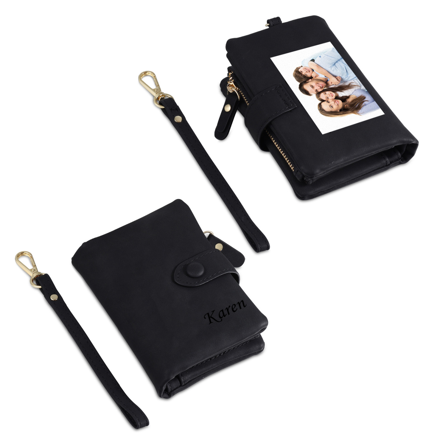 Personalised Women's Wallet Custom Photo & Name & Text Women's Folding Wallet for Her | Jessmade