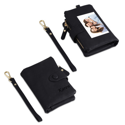 Personalised Women's Wallet Custom Photo & Name & Text Women's Folding Wallet for Her | Jessmade