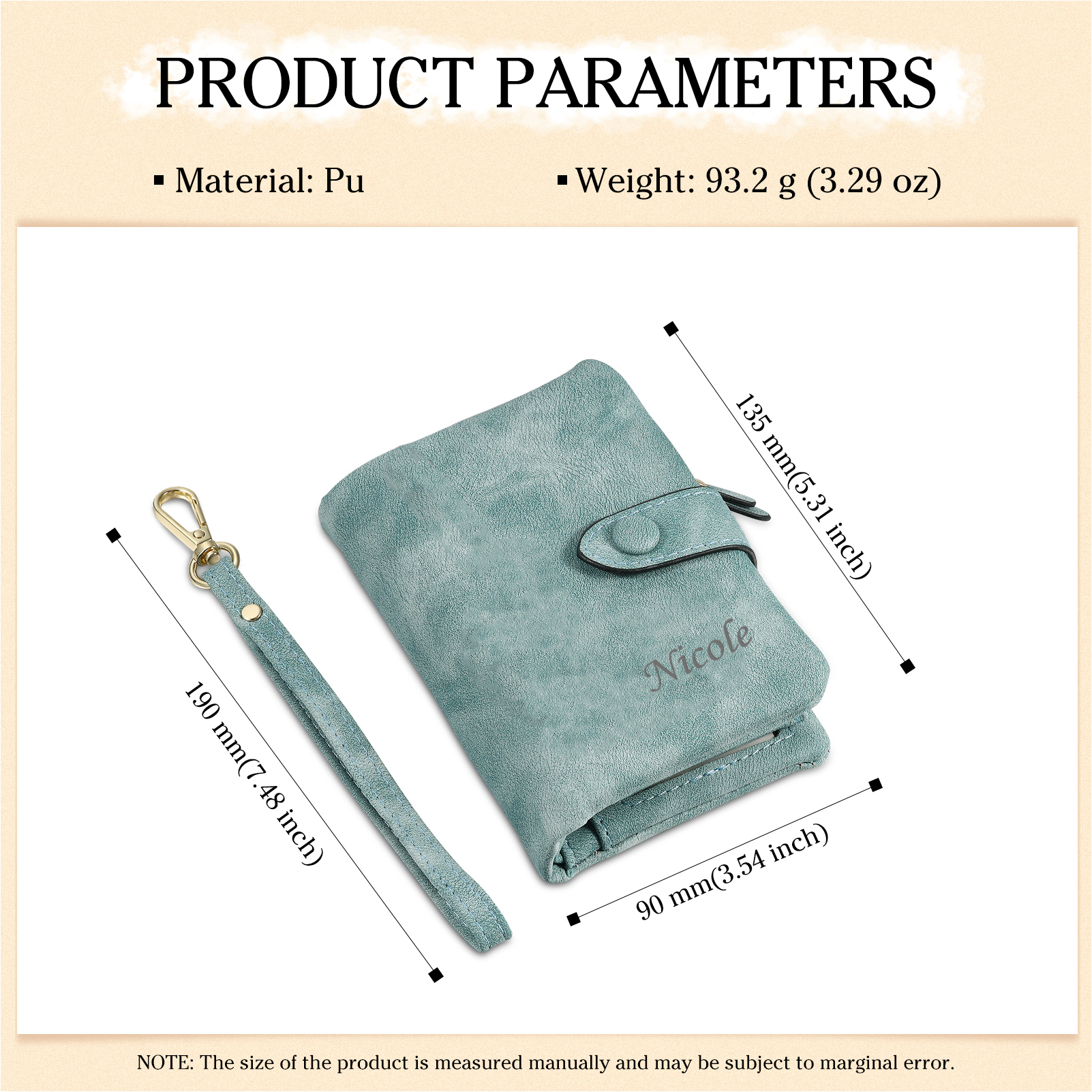 Personalised Women's Wallet Custom Photo & Name & Text Women's Folding Wallet for Her | Jessmade