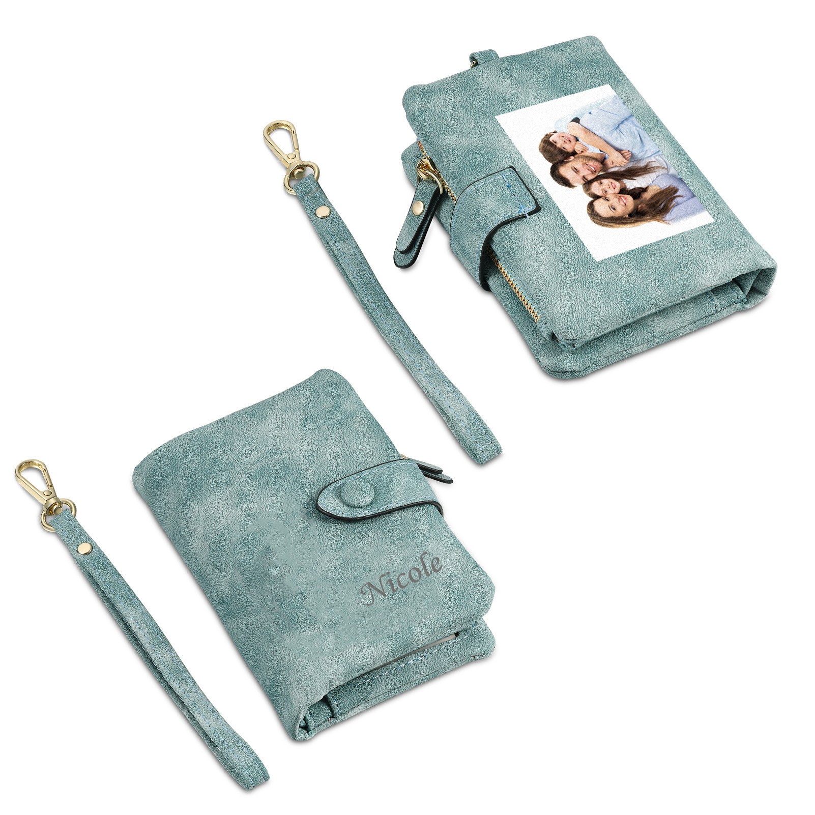 Personalised Women's Wallet Custom Photo & Name & Text Women's Folding Wallet for Her | Jessmade