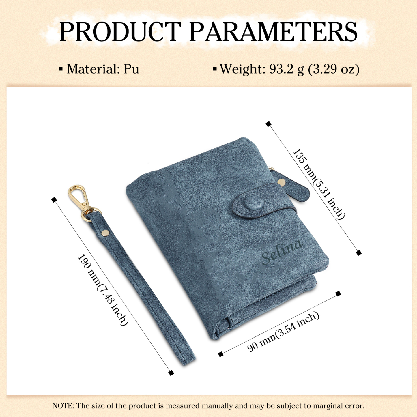 Personalised Women's Wallet Custom Photo & Name & Text Women's Folding Wallet for Her | Jessmade