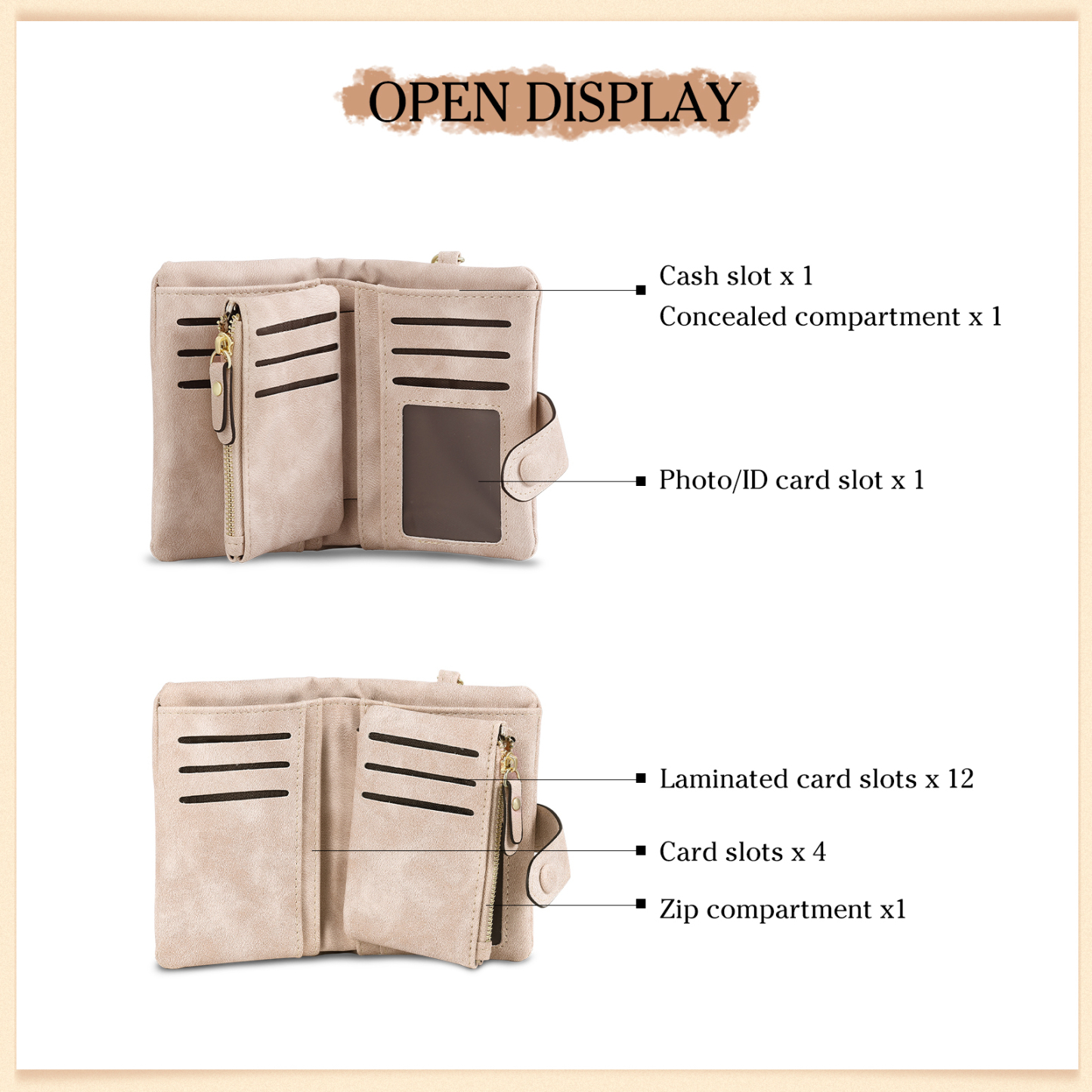 Personalised Women’s Wallet – Custom Name, Birth Flower & Photo, Seven Colours Available – Valentine’s Day Gift for Her | Jessemade