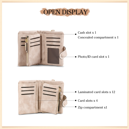 Personalised Women’s Wallet – Custom Name, Birth Flower & Photo, Seven Colours Available – Valentine’s Day Gift for Her | Jessemade