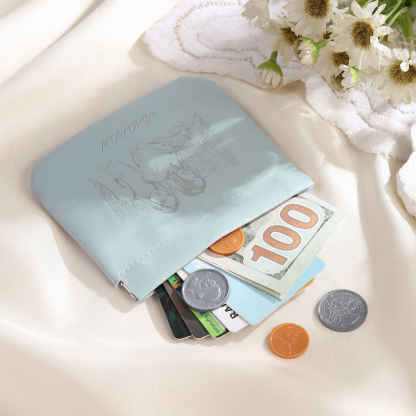 Personalized Custom Photo Pu Leather Wallet Opening Multiple Colors Optional Women's Wallet for Her