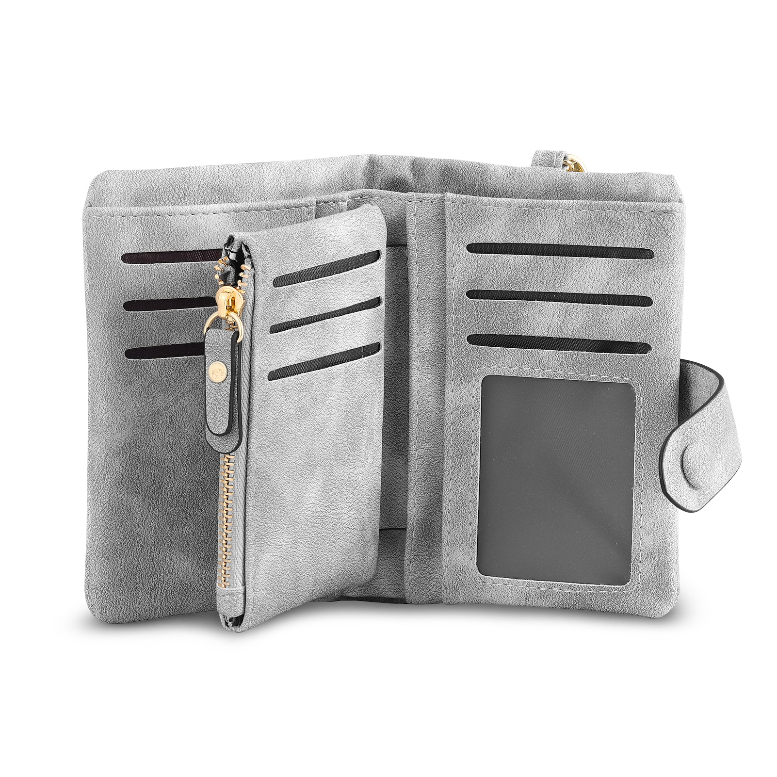 4 Names - Personalized Women's Wallet Customized 4 Names Hand in Hand Folding Women's Wallet Gift for Nan