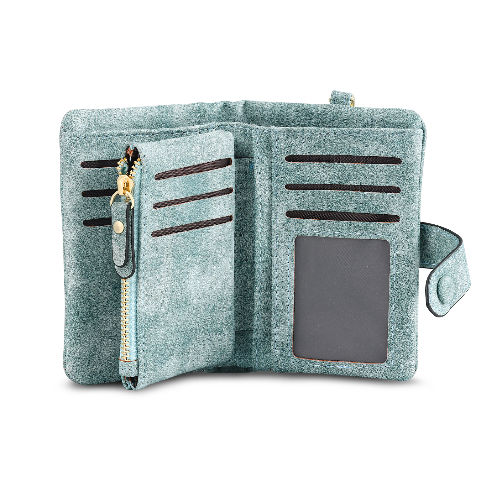 4 Names - Personalized Women's Wallet Customized 4 Names Hand in Hand Folding Women's Wallet Gift for Nan