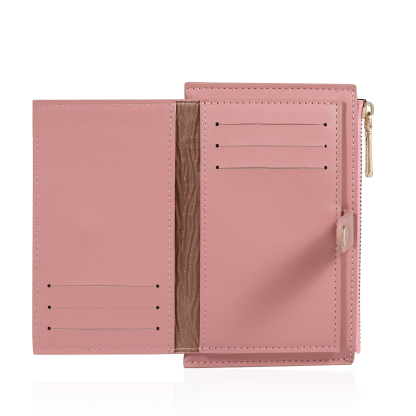 Personalized Women's Wallet Custom Name and Birthflower Leather Wallet for Grandma | Jessmade