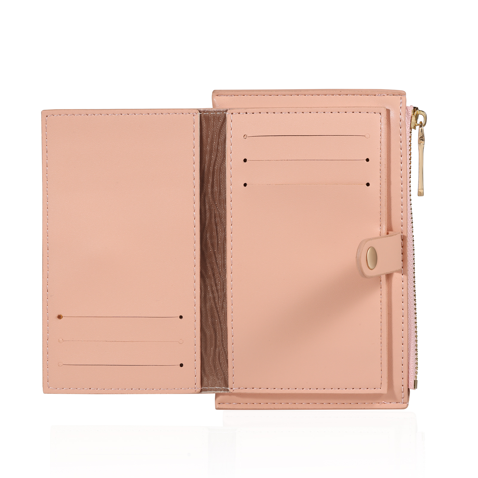 Personalized Women's Wallet Custom Name and Birthflower Leather Wallet for Grandma | Jessmade