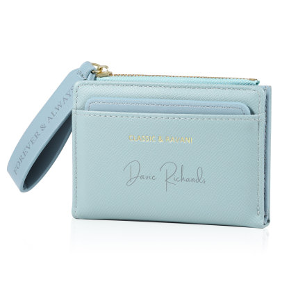 Personalized Women's Wallet Custom Name and 2 Text Leather Wallet for Her | Jessmade