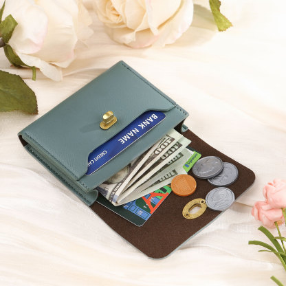 Personalized Women's Wallet Custom Name and Photo Leather Academia Wallets for Her | Jessmade