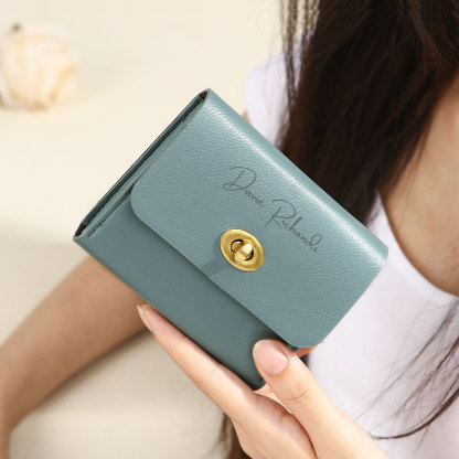 Personalized Women's Wallet Custom Name and Photo Leather Academia Wallets for Her | Jessmade