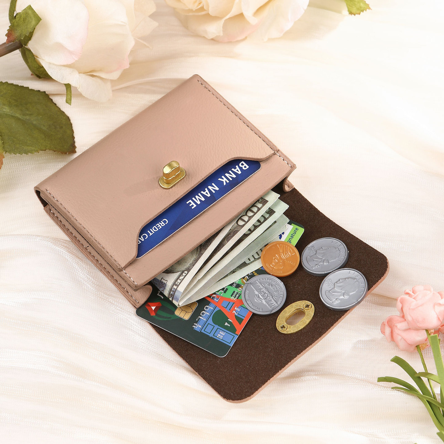 Personalized Women's Wallet Custom Name and Photo Leather Academia Wallets for Her | Jessmade