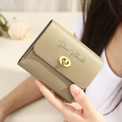 Personalized Women's Wallet Custom Name and Photo Leather Academia Wallets for Her | Jessmade
