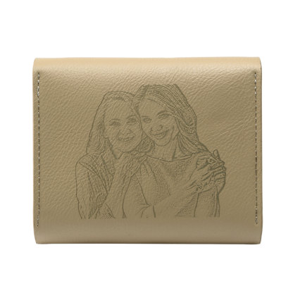 Personalized Women's Wallet Custom Name and Photo Leather Academia Wallets for Her | Jessmade
