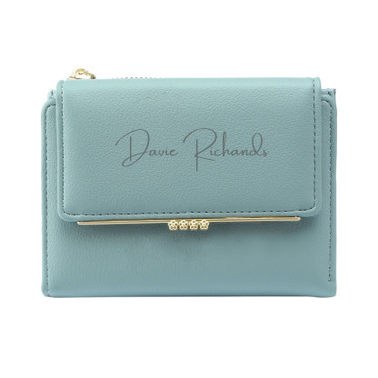 Personalized Women's Wallet Custom Name and Photo Leather Folding Zipper Wallet for Her | Jessmade