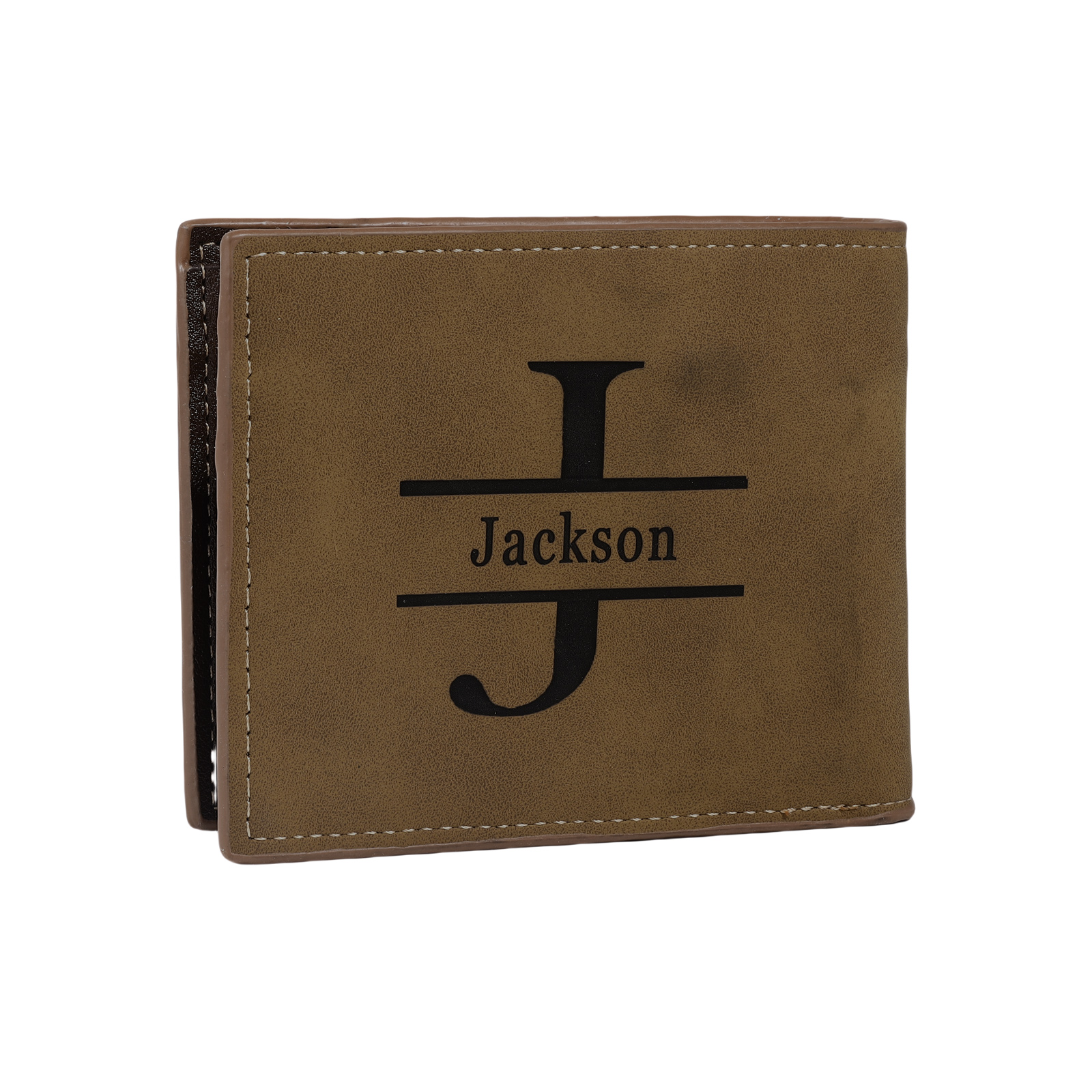 Personalized Men's Wallet with Custom Photo & Name & Letter PU Leather Valentine’s Day Gift for Him | Jessemade