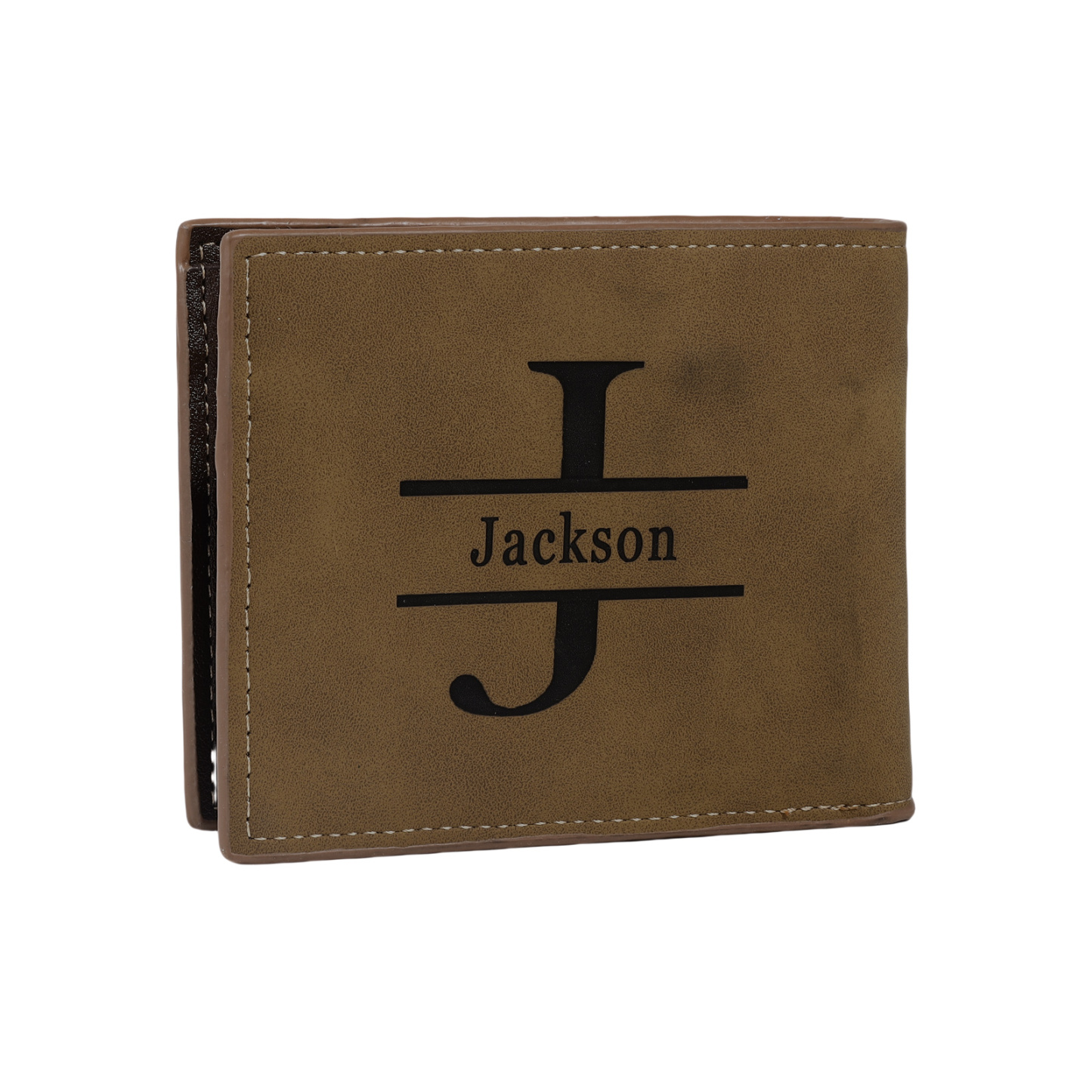 Personalized Men's Wallet with Custom Photo & Name & Letter PU Leather Valentine’s Day Gift for Him | Jessemade