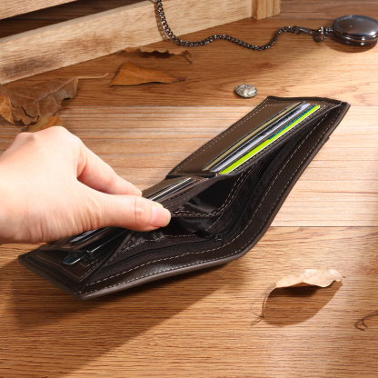 Personalized Men's Wallet with Custom Photo & Name & Letter PU Leather Valentine’s Day Gift for Him | Jessemade