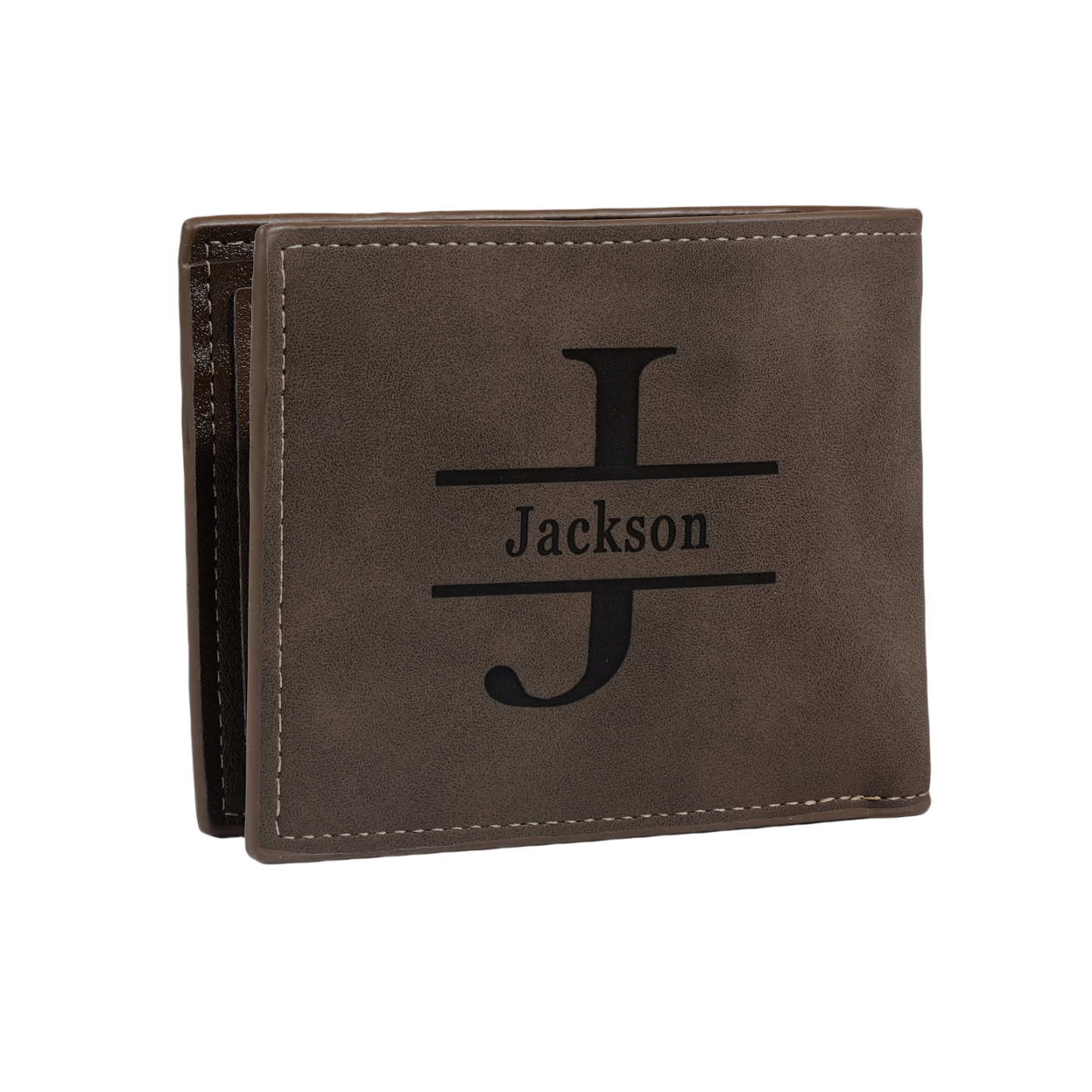 Personalized Men's Wallet with Custom Photo & Name & Letter PU Leather Valentine’s Day Gift for Him | Jessemade