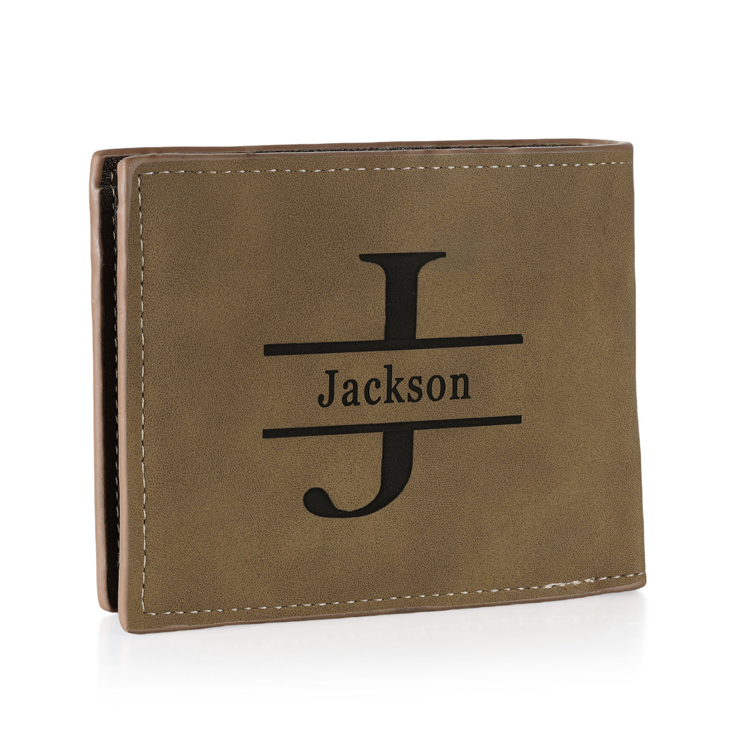 Personalized Men's Wallet with Custom Photo & Name & Letter PU Leather with Gift Box Valentine’s Day Gift for Him | Jessemade