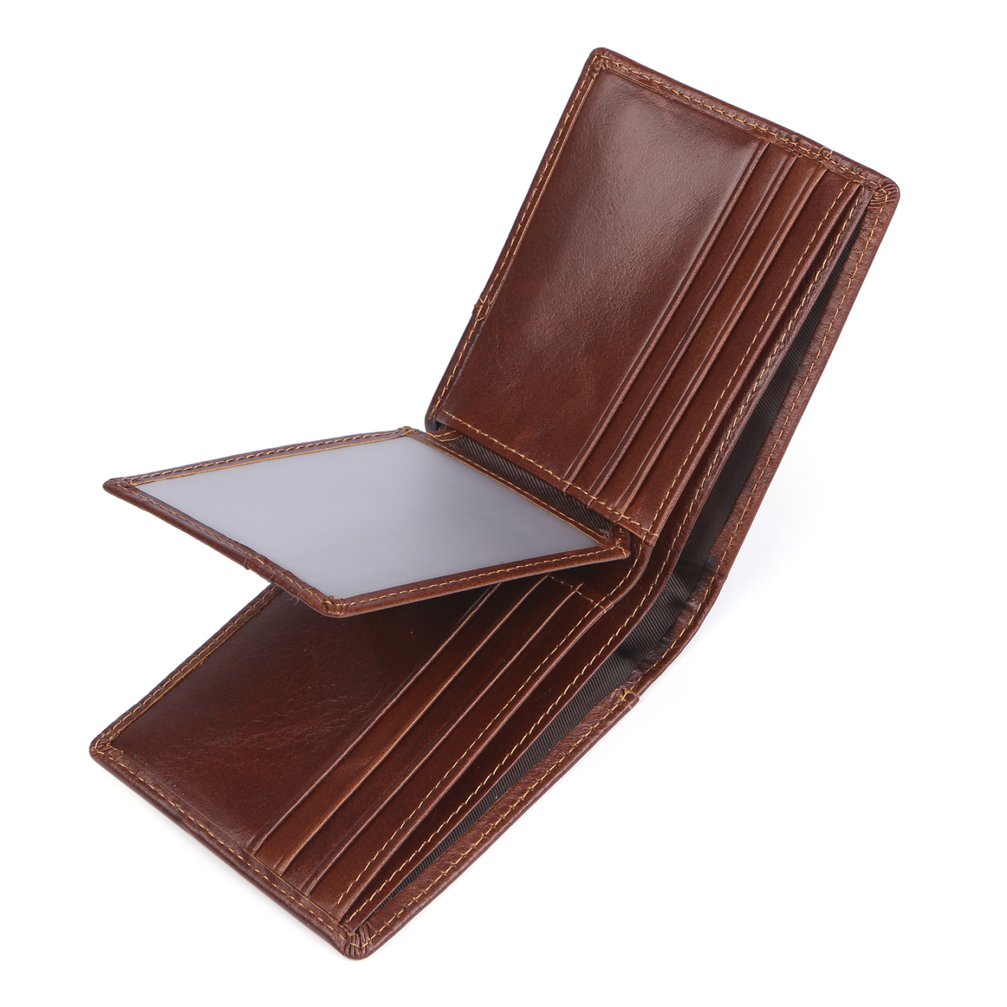 Personalised First  Layer Leather Men's Wallet - Custom Name and Letter Gift for Him | Jessemade