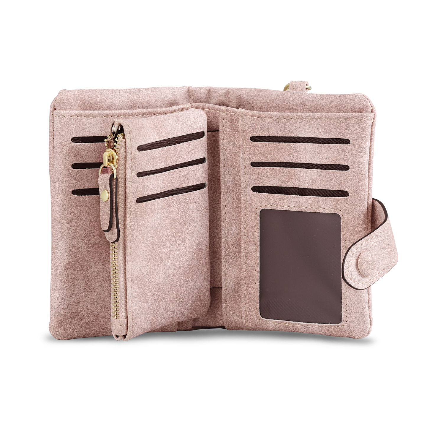 Personalised Women's Purse with Custom Name and Birth Flower – Pink Wallet , Christmas Gift for Her | Jessemade