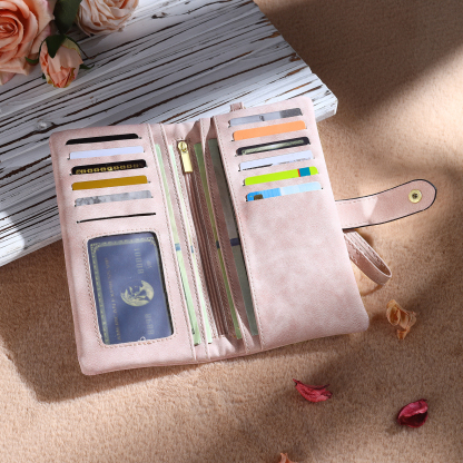 [Copy]Personalised Women’s Wallet – Custom Name, Birth Flower & Photo, Seven Colours Available – Valentine’s Day Gift for Her | Jessemade