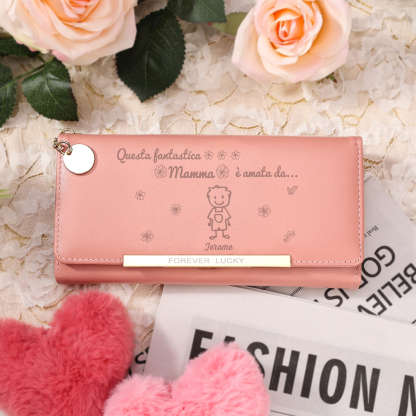 Personalized Photo Wallet with 1 Name – A Unique Gift for Mother’s Day 