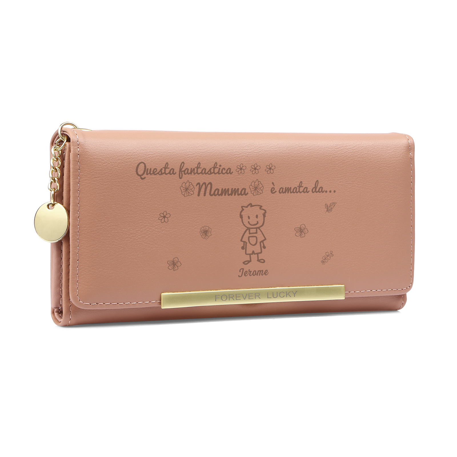 Personalized Photo Wallet with 1 Name – A Unique Gift for Mother’s Day 