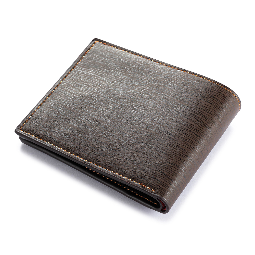 Personalized Name & Initial Dark Brown wallet for Dad – Elegant Custom PU Leather Wallet | Father’s Day Gift from Kids - Customized in the USA & Ships in 2 Days