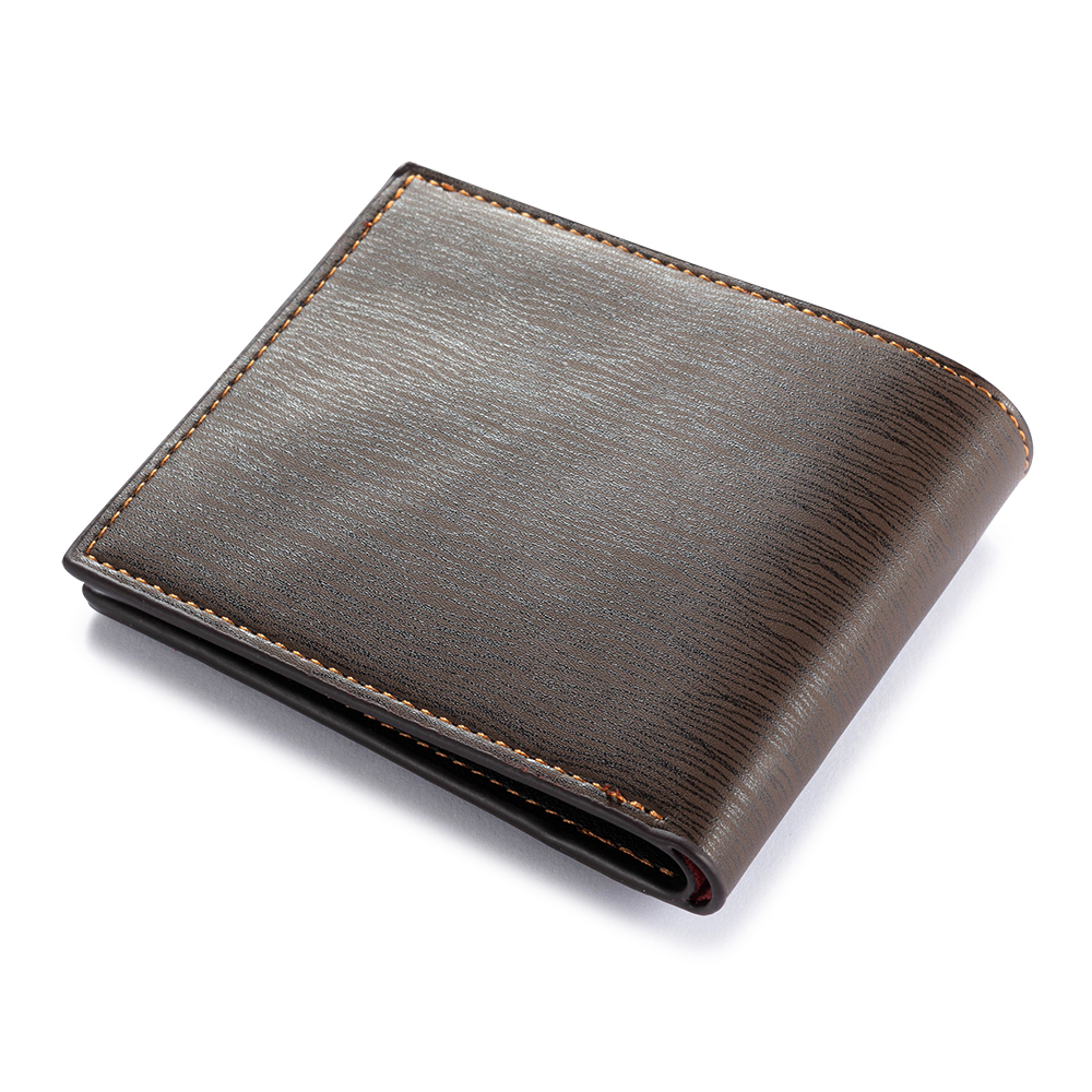 Personalized Name & Initial Dark Brown wallet for Dad – Elegant Custom PU Leather Wallet | Father’s Day Gift from Kids - Customized in the USA & Ships in 2 Days