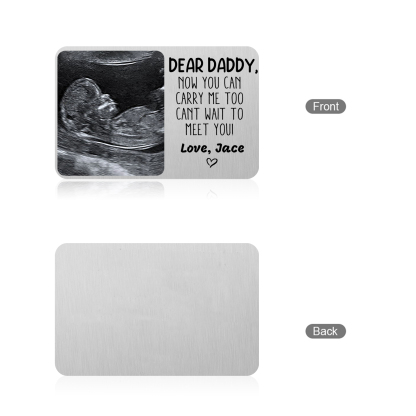 Personalised Memorial Wallet Card with Custom Name and Photo Memorial