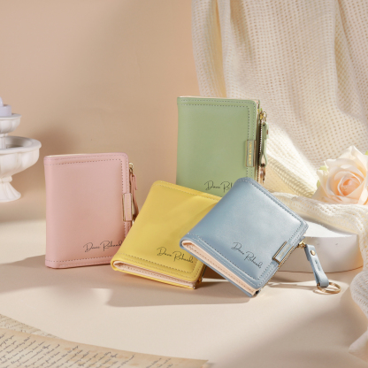 Personalized Leather Zippered Wallet Custom With Photo And Engraved Name