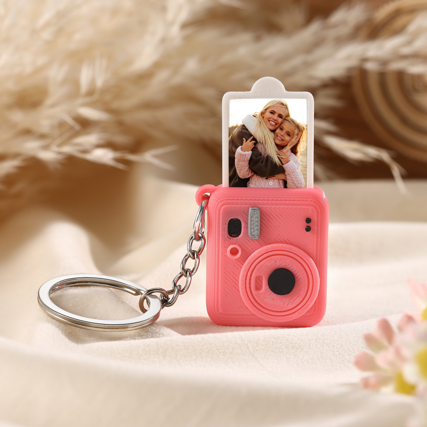 Personalized Mini Camera Keychain Custom With A Pull-Out Photo