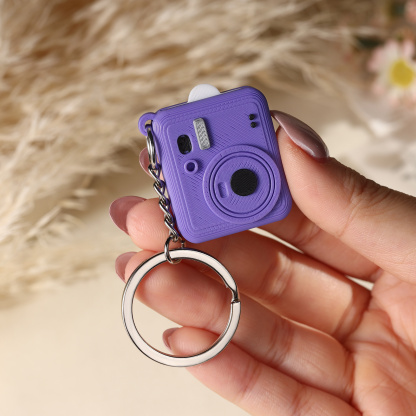 Personalized Mini Camera Keychain Custom With A Pull-Out Photo