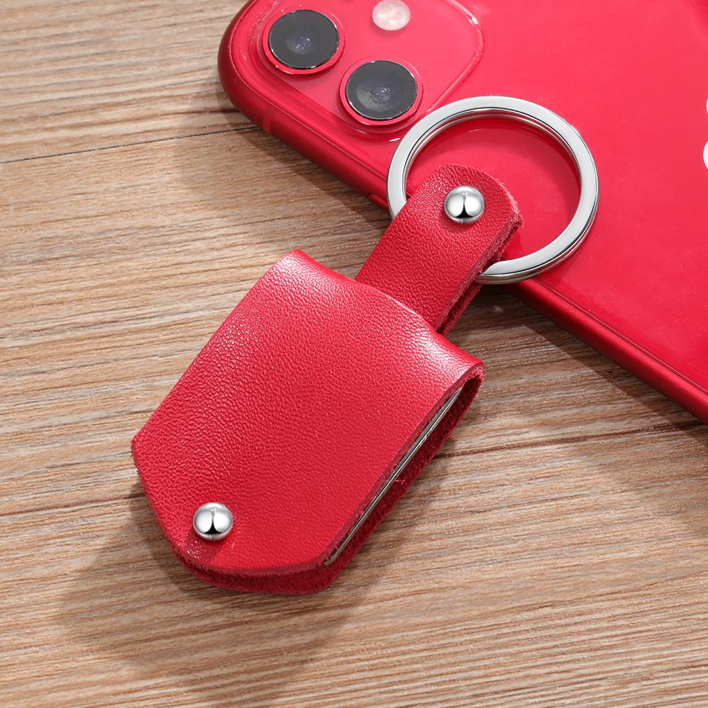 Personalized Leather Keychain Custom Photo Keychain Gifts For Father