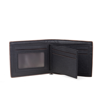 3 Names - Personalized Photo Custom Leather Men's Folding Wallet as a Father's Day Gift for Dad