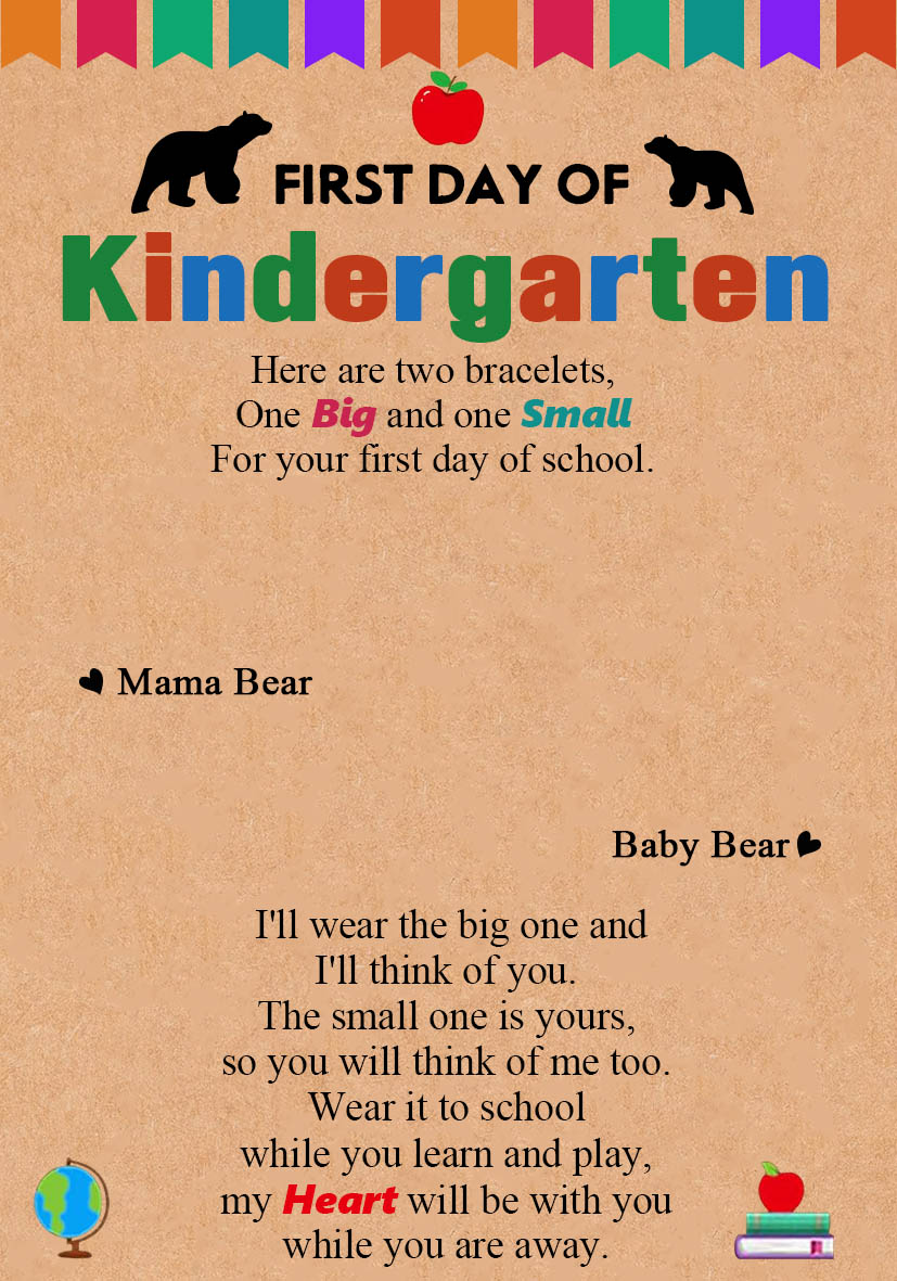 2 Pcs Bear Bracelets Stainless Steel Bear Braided Bracelets Back to School Gifts for Kids