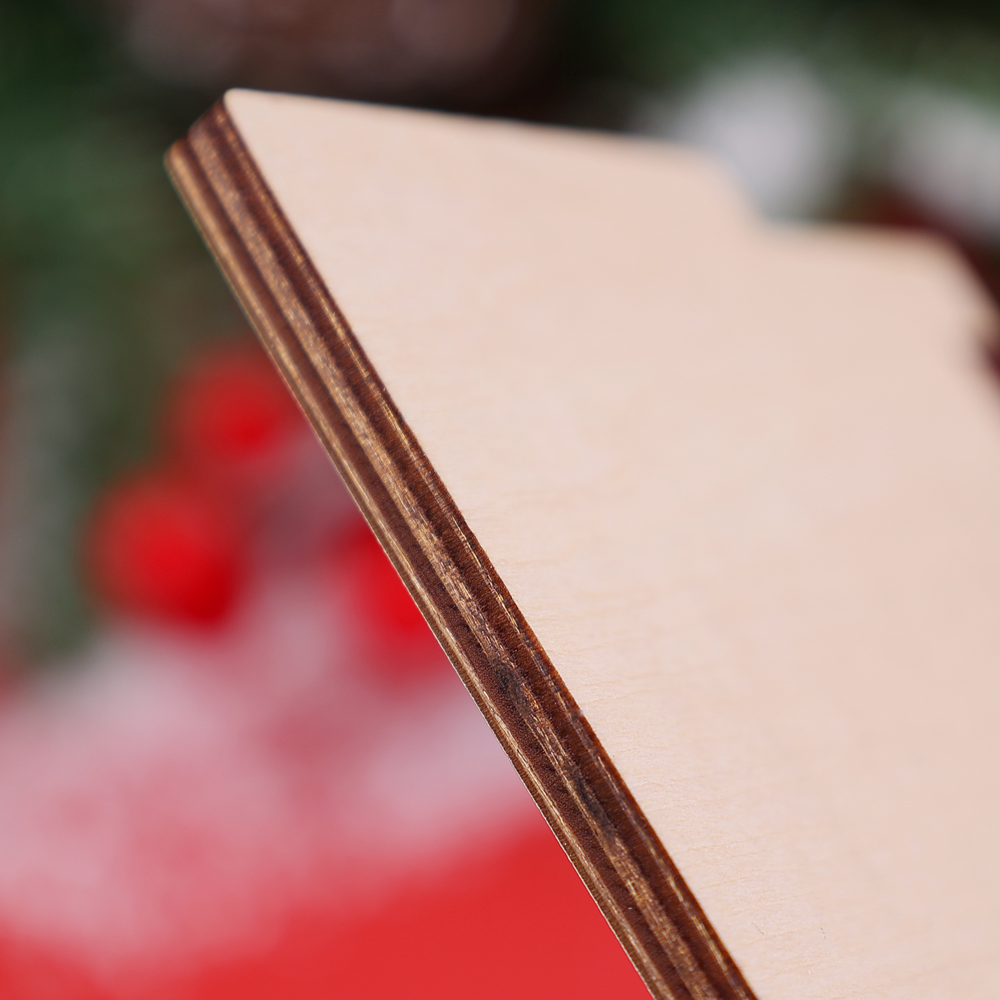 3 Names-Personalized Family Wooden Christmas Xmas Tree Decoration Ornament-Custom 3 Names And Dates Hanging Ornament Gifts For Family