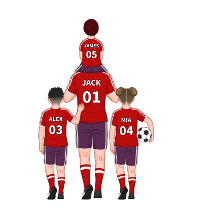 Custom football family Acrylic Heart Keepsake Custom Style Acrylic Plaque Ornaments Gifts For Father's Day