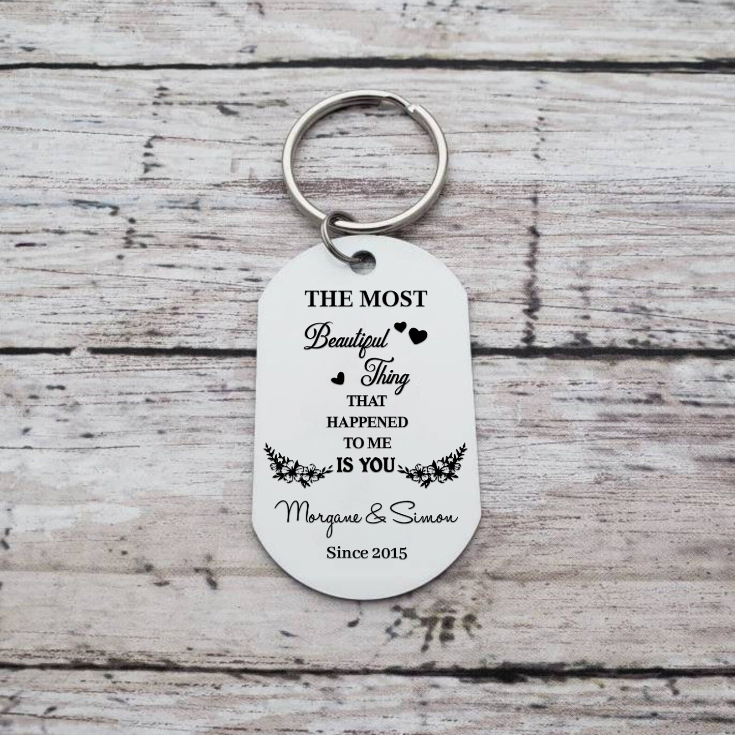Personalized Photo Couple Keychain Gift Custom Name And Date Special Keychain Gift For Him/Her