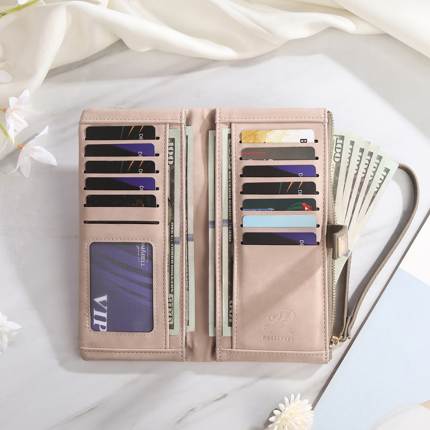 Personalized Exquisite Women'S Wallet Customized Letter And Name Zipper Wallet For Grandma