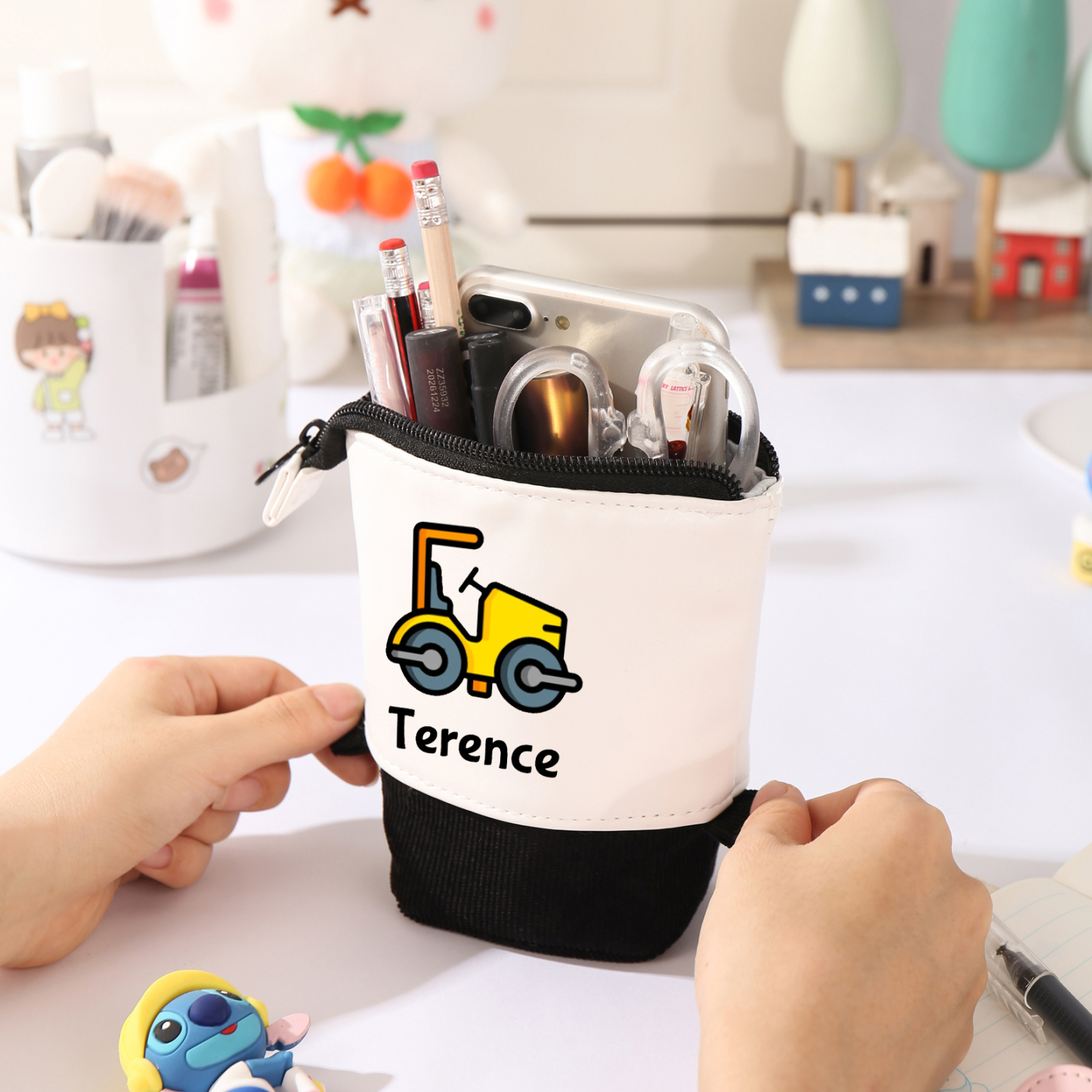 Personalized Name And Truck Pencil Case For Boys And Girls Back To School Gift