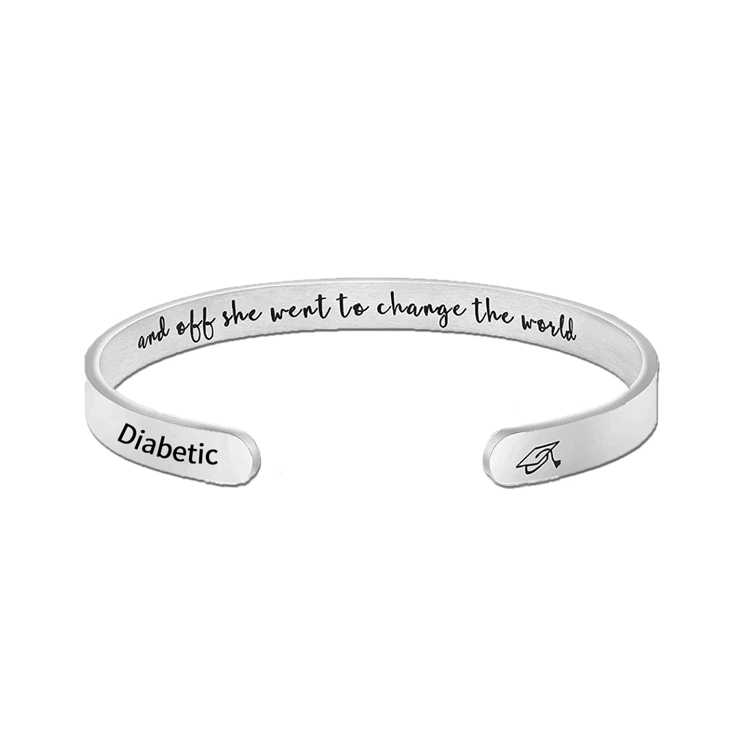 Customized 2024 Graduation Bangle Bracelet Engraved Names Class of 2022 Keepsake for Her