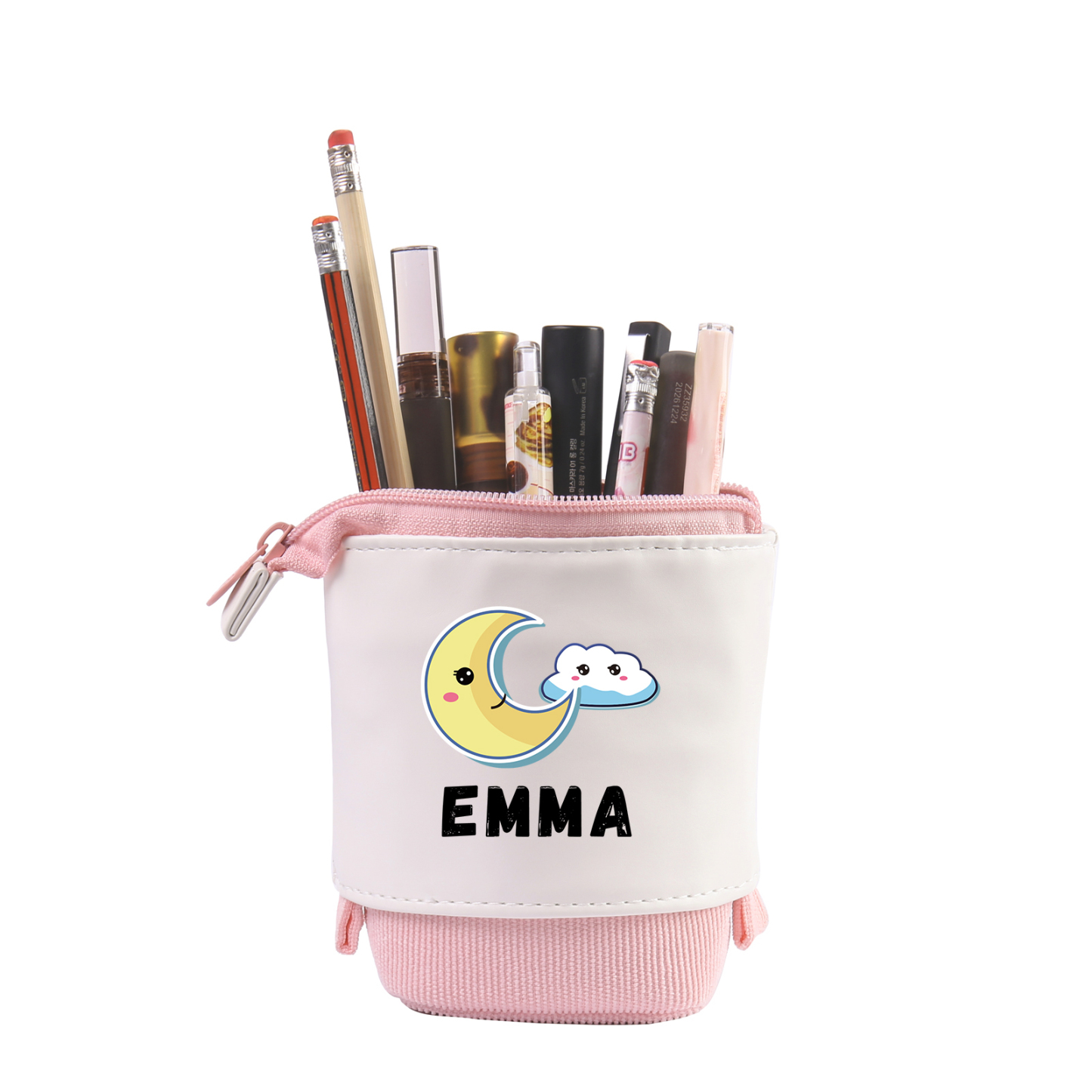 Personalized Moon Pencil Case Custom Name Pencil Case Back to School G