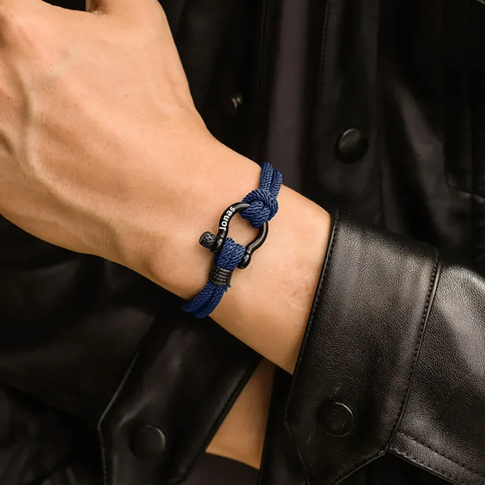 Personalized To My Son Love You Forever Nautical Bracelet Warm Gift Gift Card Gift Set