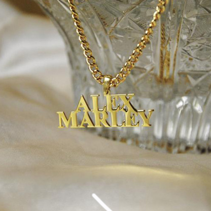 Personalized Necklace Custom 2 Names Necklace Gift For Women